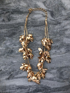 Gold Leaves Necklace