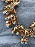 Gold Necklace with Pearls