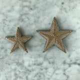 The Small Star Brooch - Silver & Brown