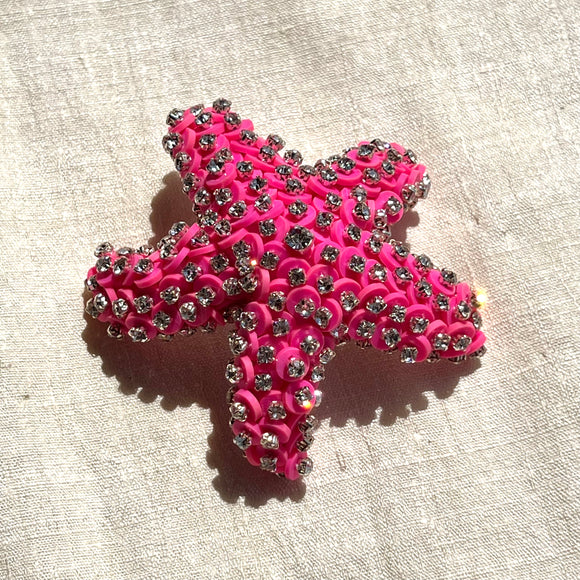 Pink Starfish Brooch