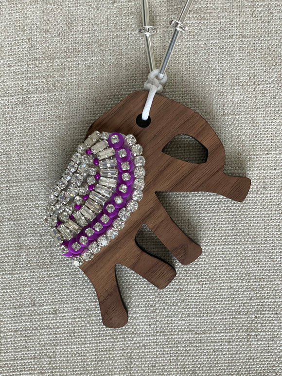 The Purple Elephant Necklace